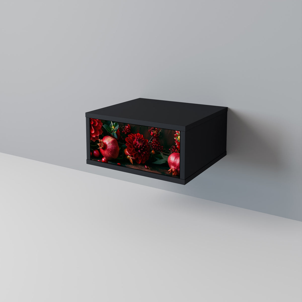 DAHLIAS AND POMEGRANATES Κομοδίνο με συρτάρι