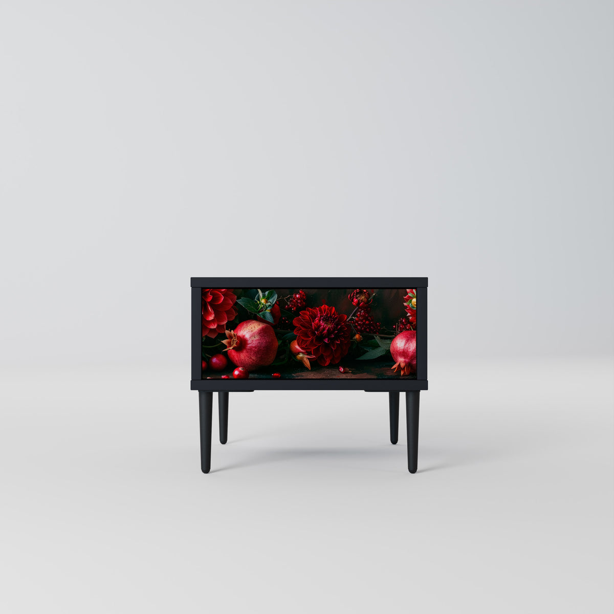 DAHLIAS AND POMEGRANATES Κομοδίνο με συρτάρι