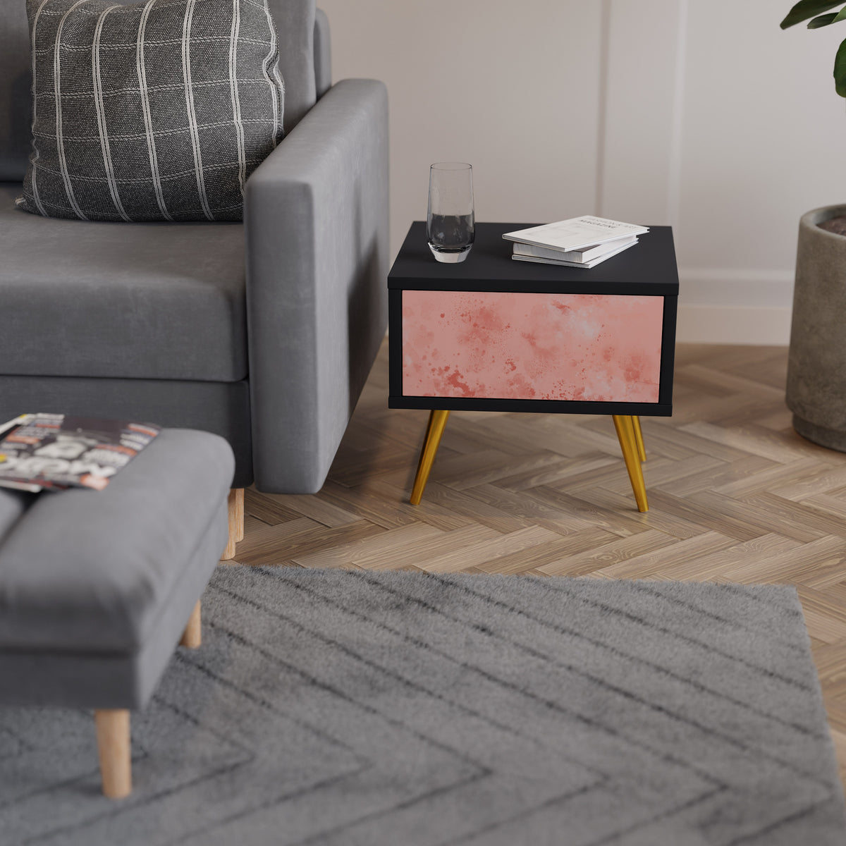 CRANE DANCE Κομοδίνο με συρτάρι