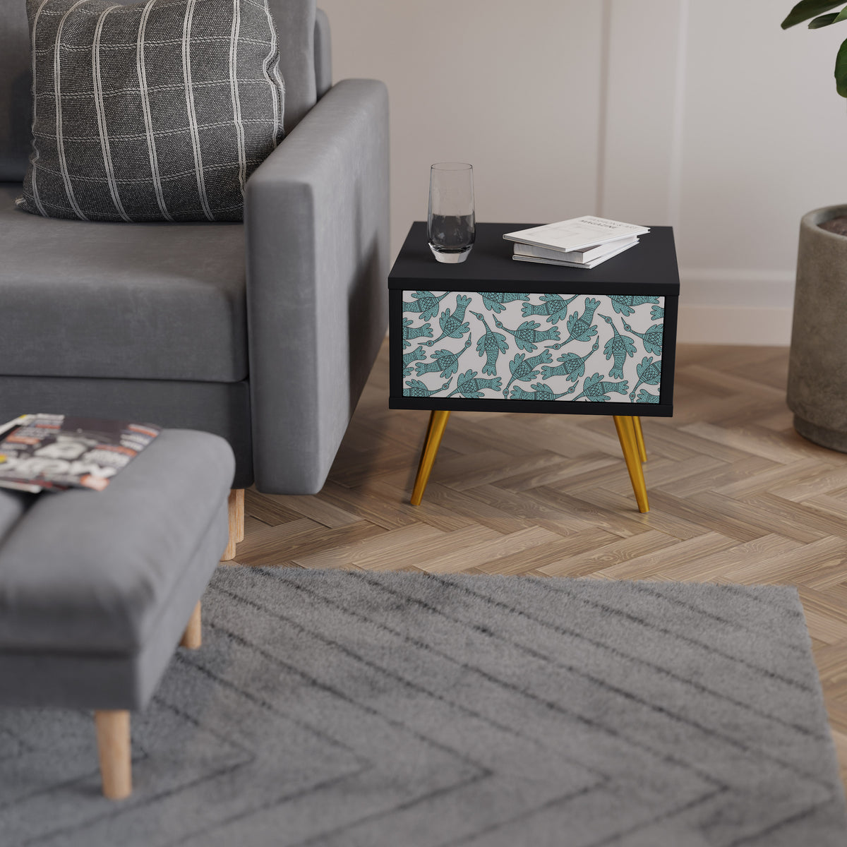 WATERSPOUT SONGIBIRD Κομοδίνο με συρτάρι