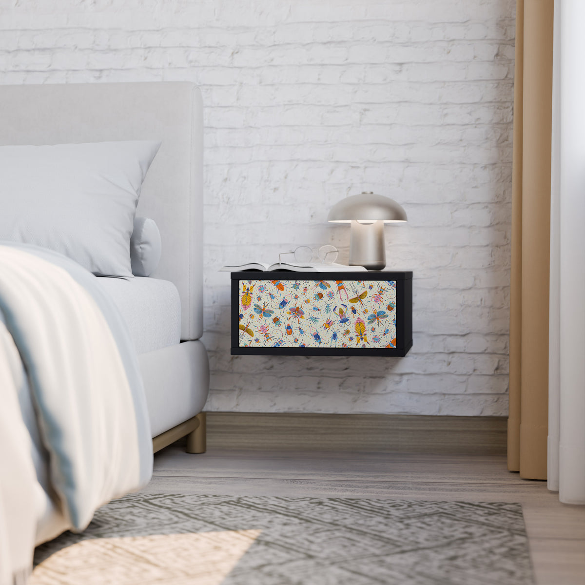 COLORFUL INSECTS Κομοδίνο με συρτάρι