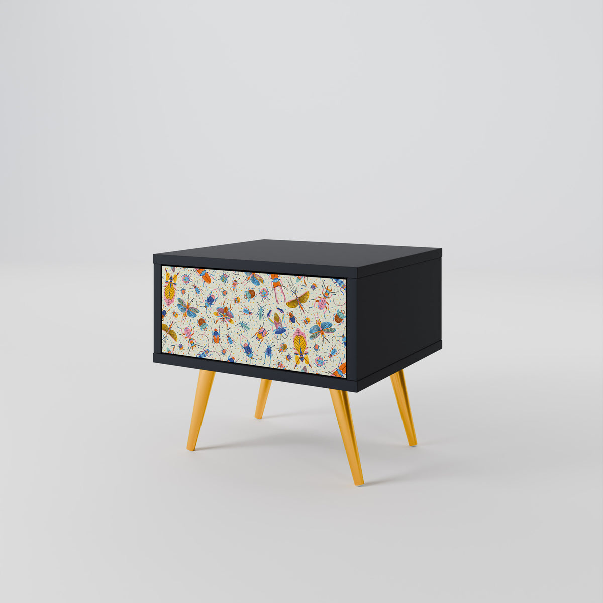 COLORFUL INSECTS Κομοδίνο με συρτάρι