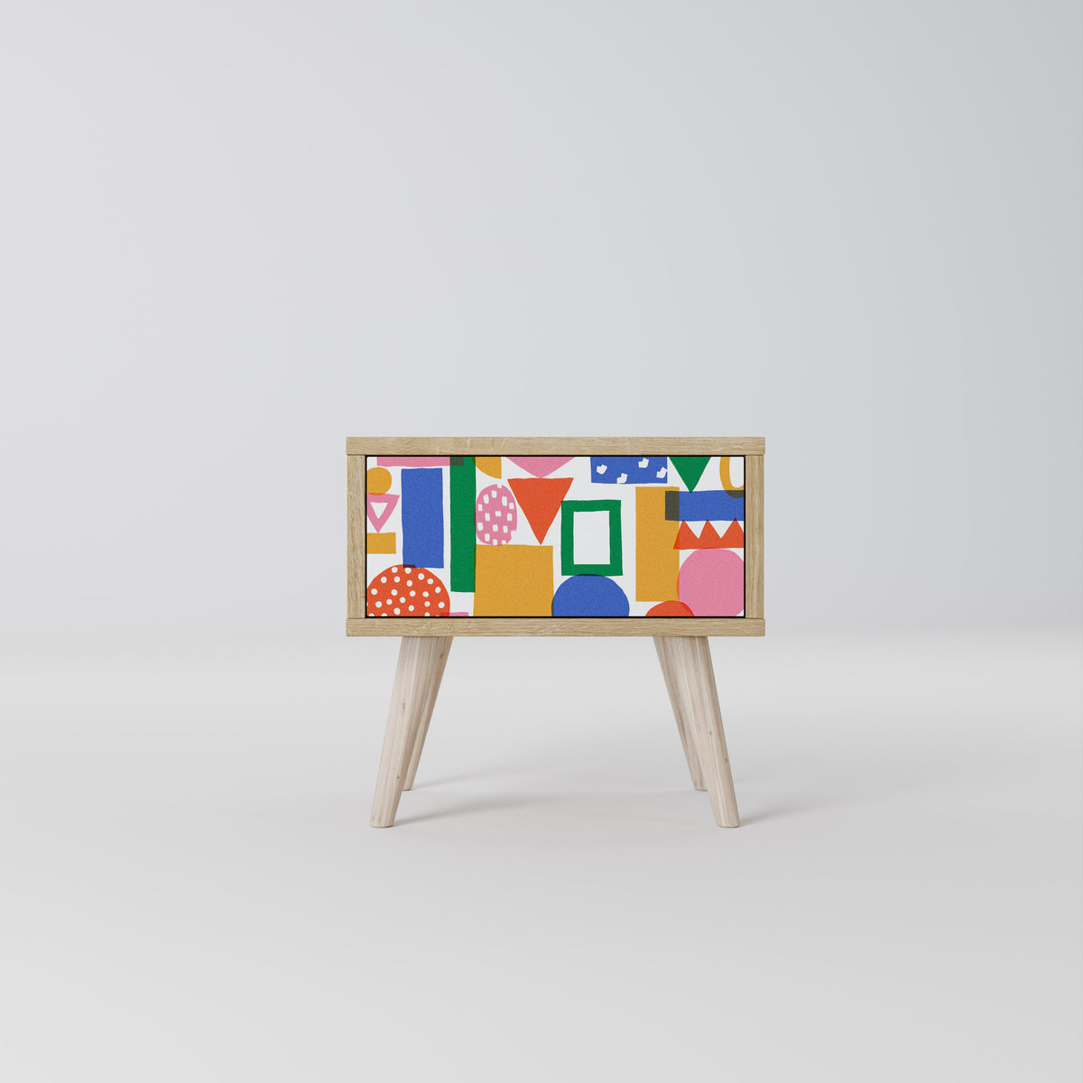 GEOMETRIC GLIMMER Κομοδίνο με συρτάρι