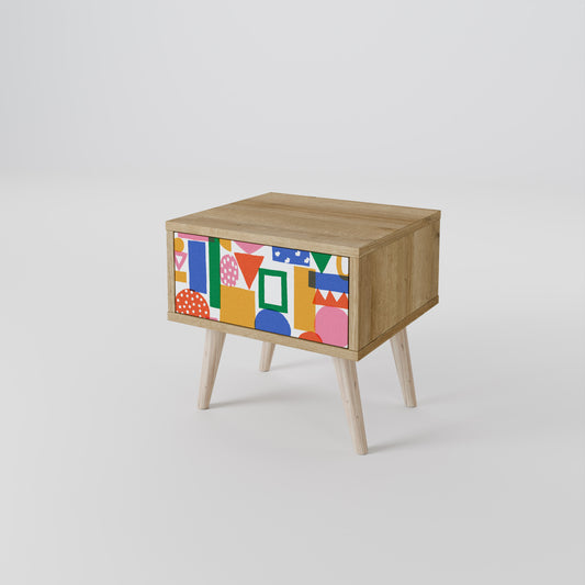GEOMETRIC GLIMMER Nightstand