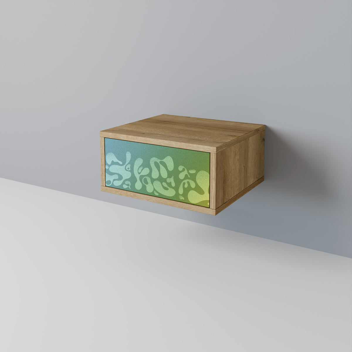 IRREGULAR BLUE Κομοδίνο με συρτάρι