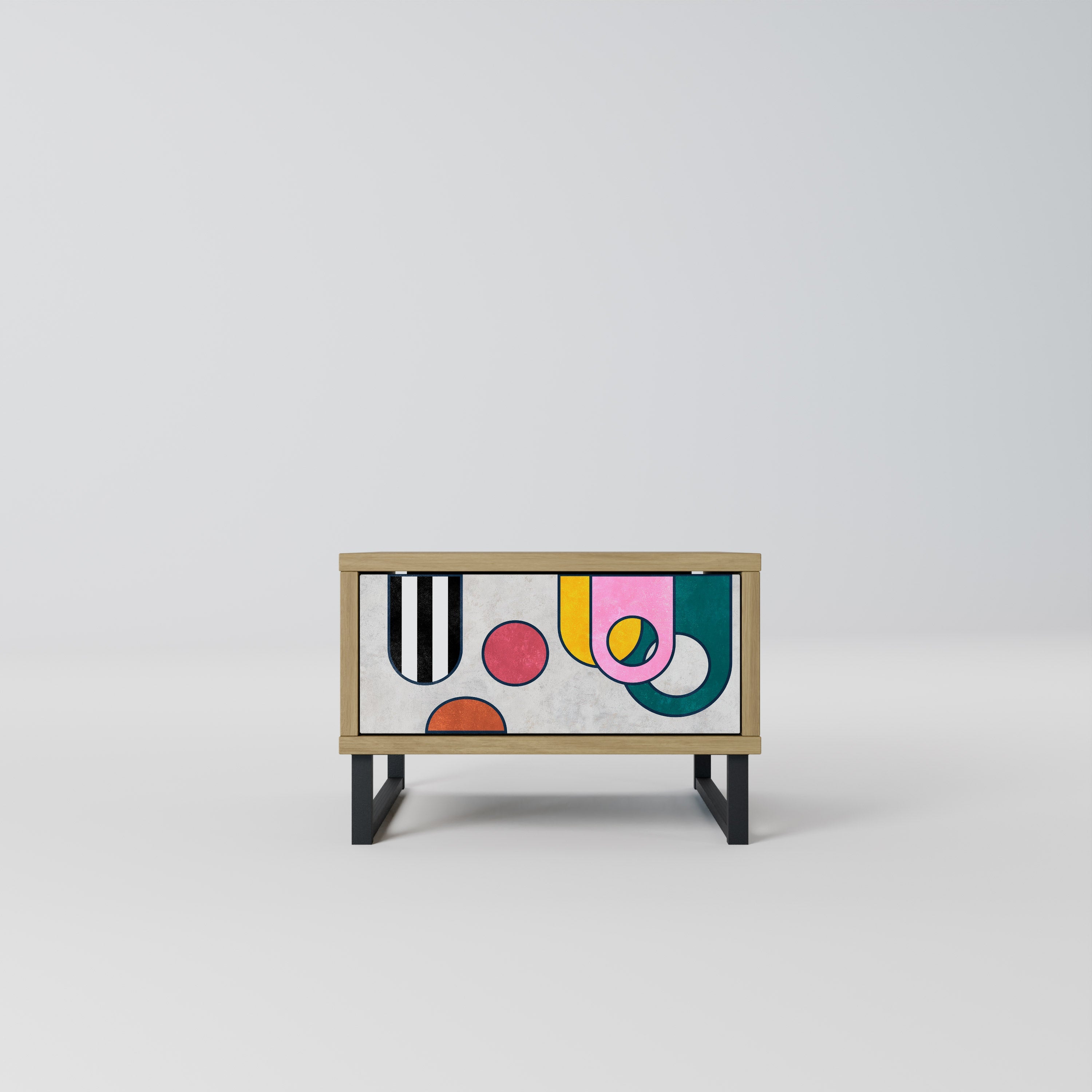 COOL STORY Nightstand in Oak Effect