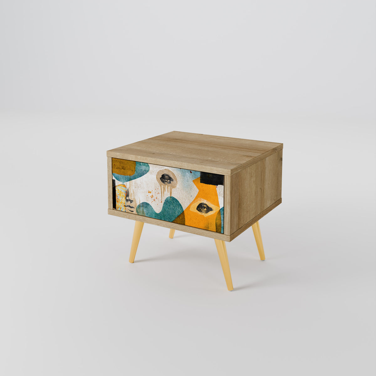 ABSTRACT FACES Nightstand