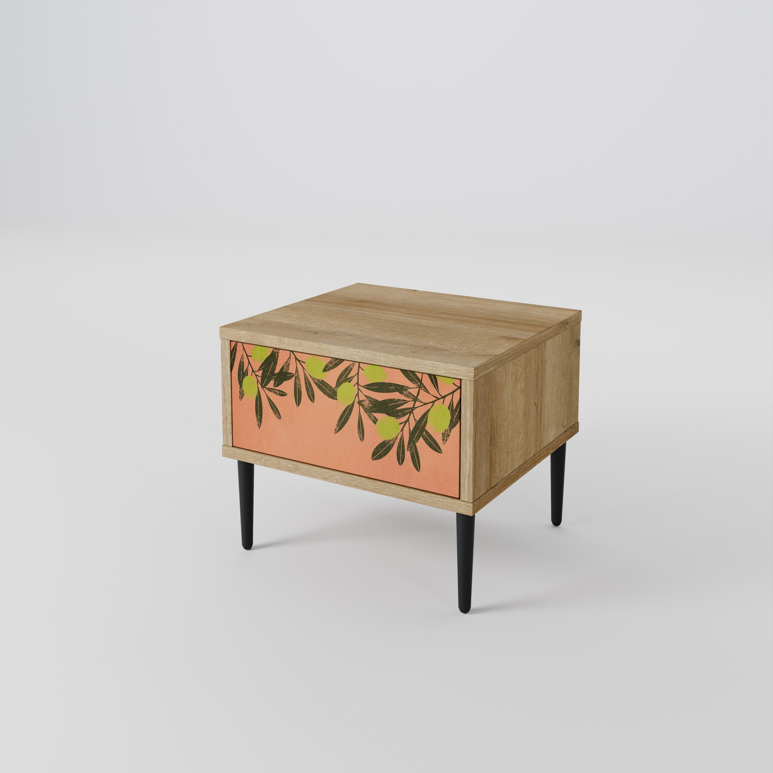 JUICY OLIVES Nightstand in Oak Effect