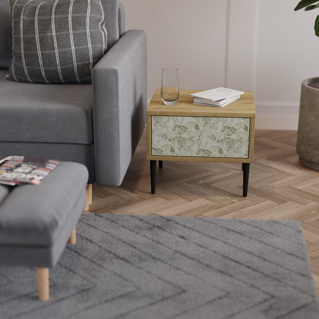 FENNEL BALDACHIN Nightstand in Oak Effect