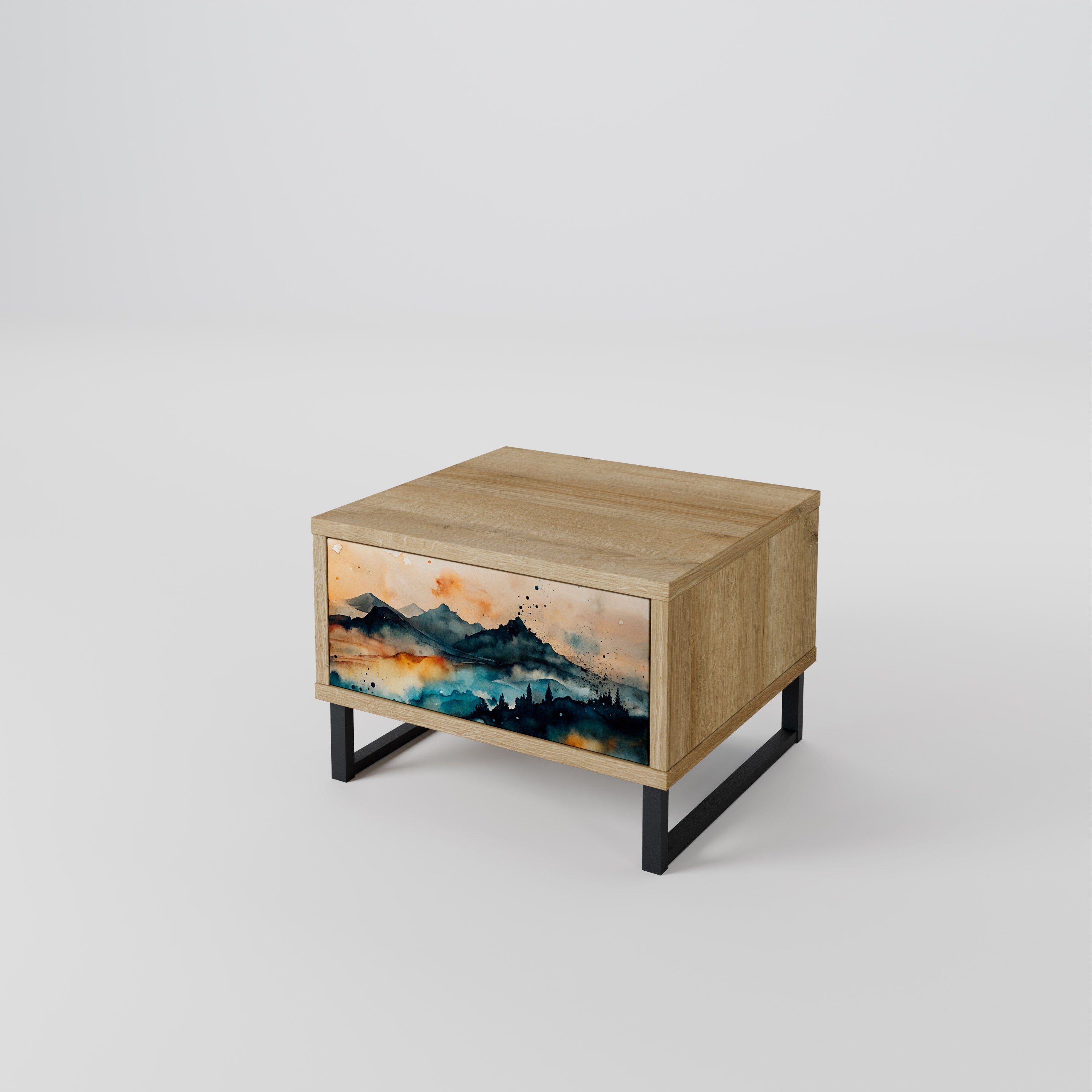 OMINOUS MOUNTAINS Κομοδίνο με συρτάρι