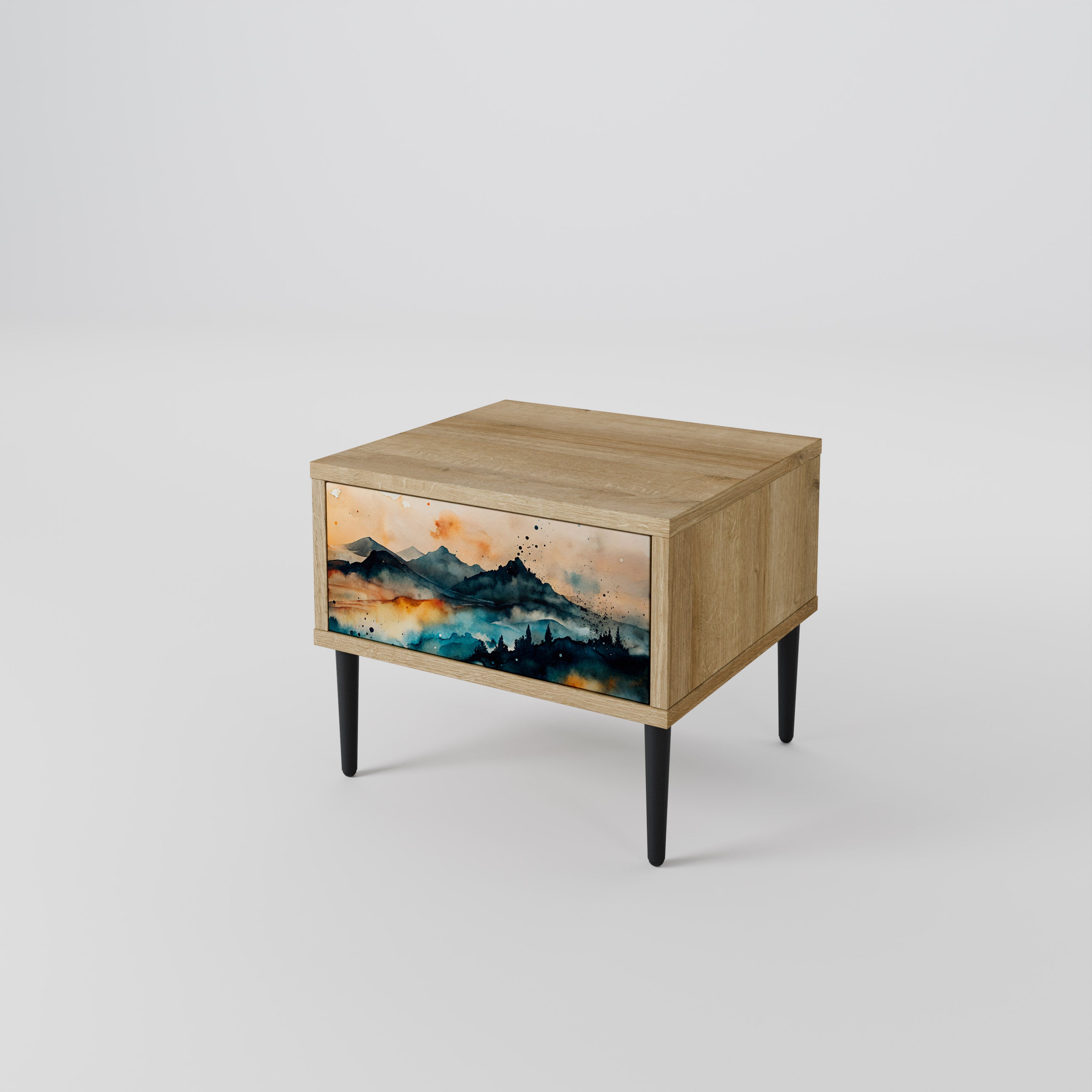 OMINOUS MOUNTAINS Κομοδίνο με συρτάρι