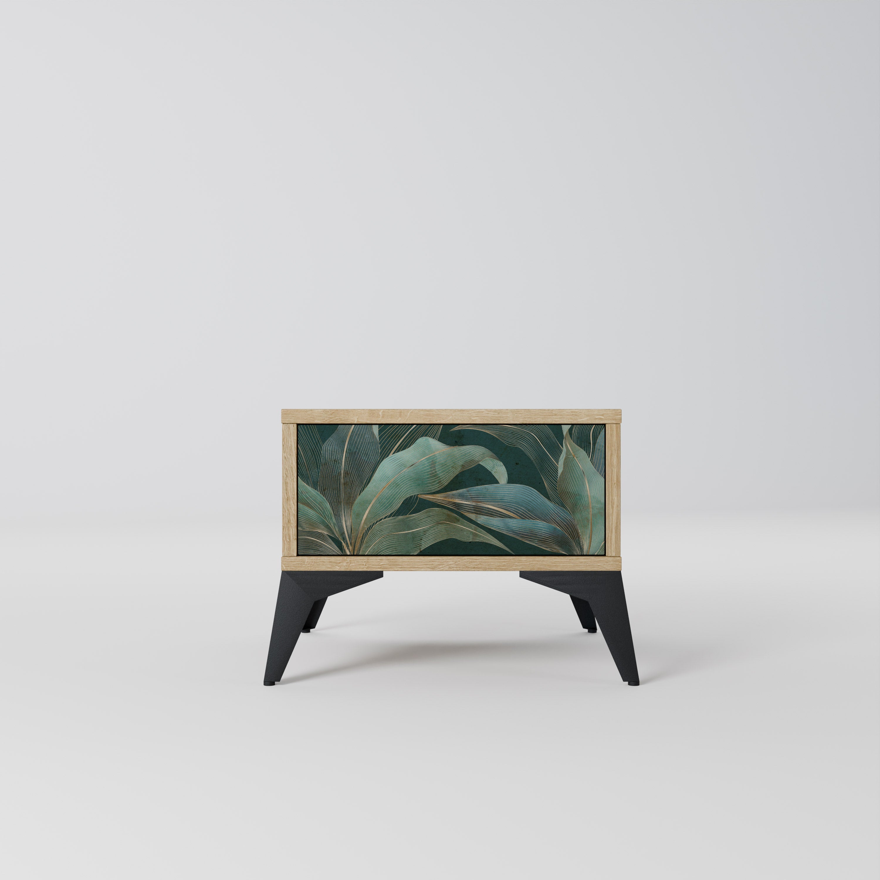 ROYAL GREEN Nightstand in Oak Effect