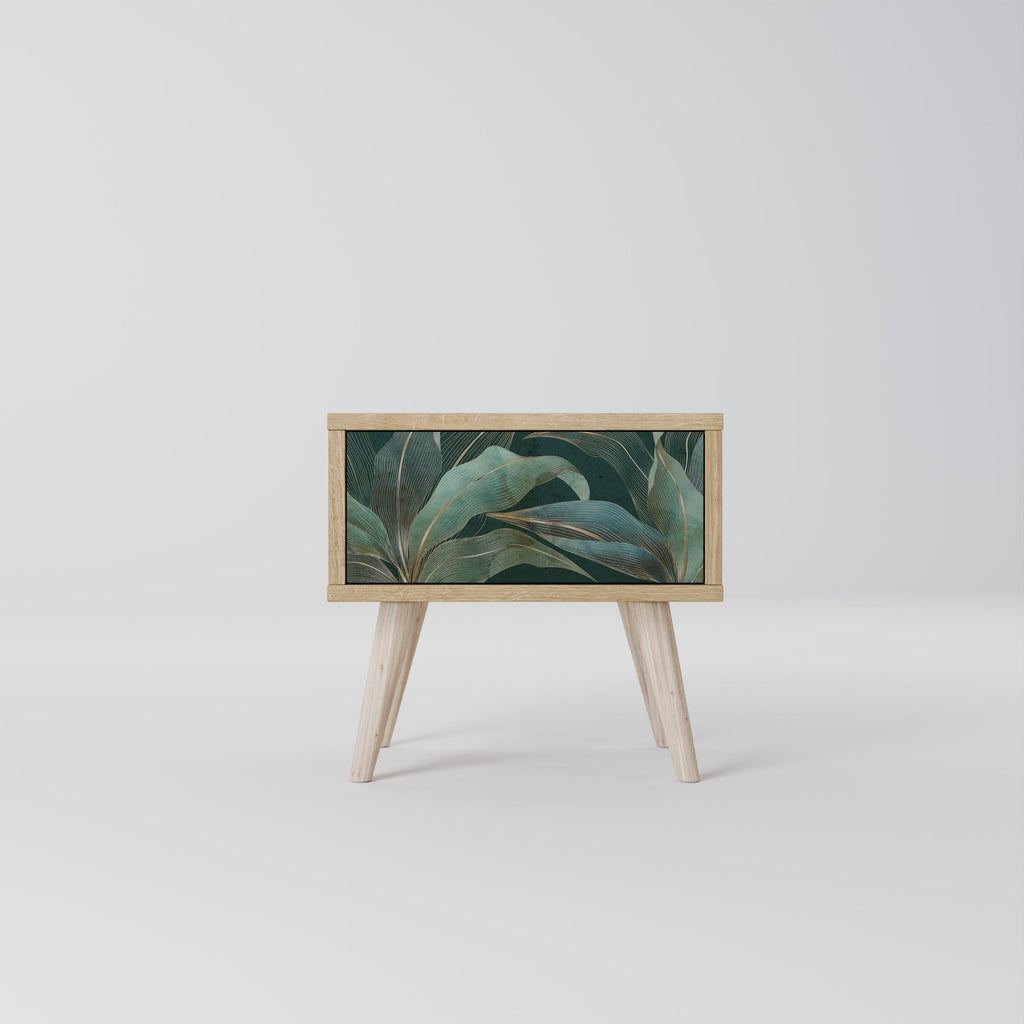 ROYAL GREEN Nightstand in Oak Effect