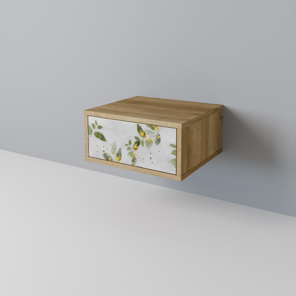 Κομοδίνο ELEGANT BOTANICS σε απόχρωση δρυός