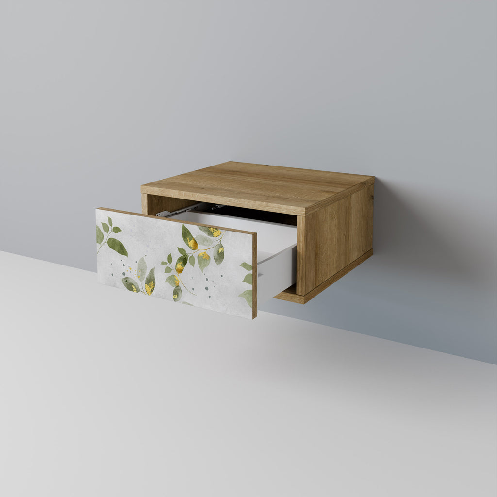 Κομοδίνο ELEGANT BOTANICS σε απόχρωση δρυός