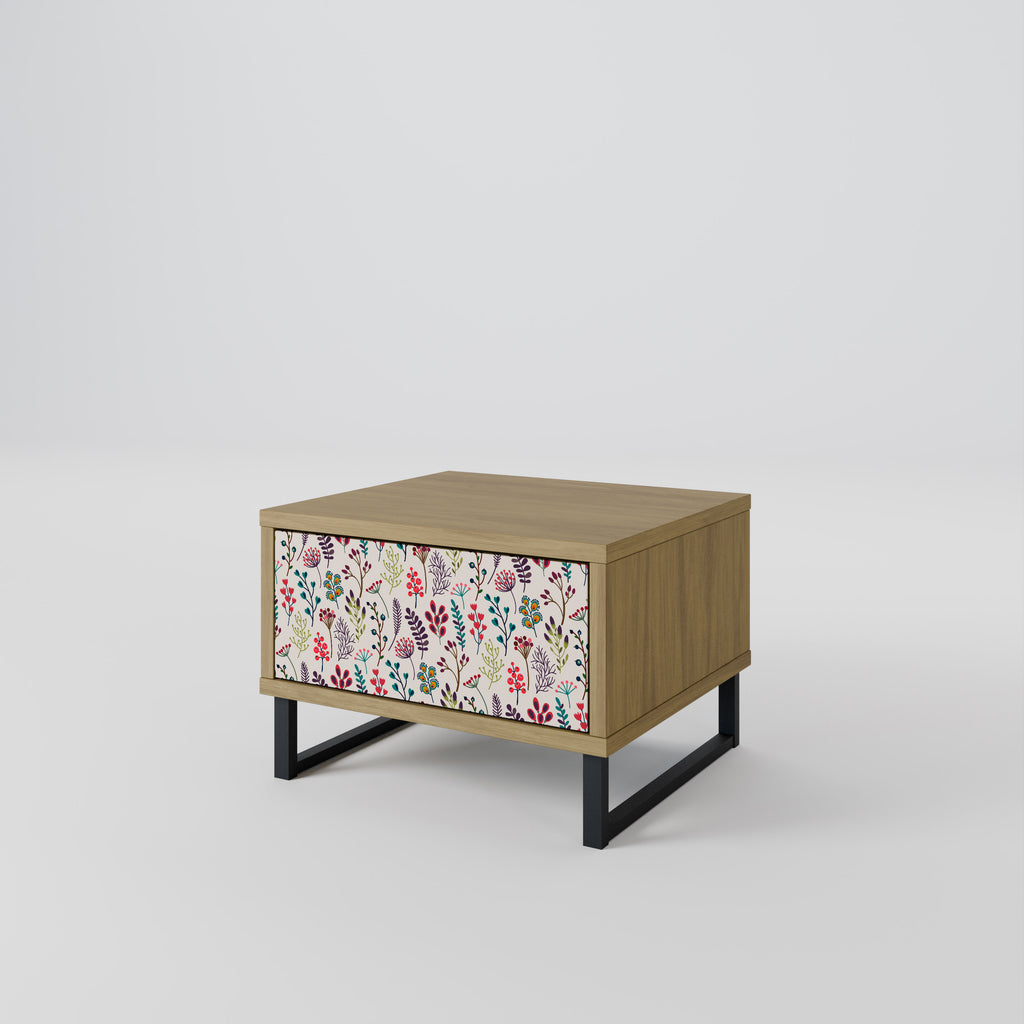 AUTUMN SUNDRIES Nightstand in Oak Effect