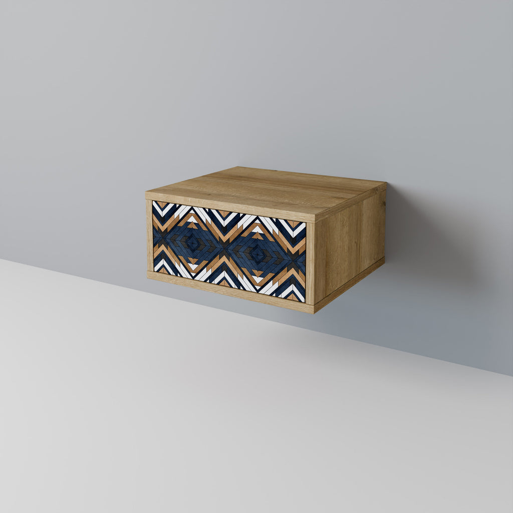 Κομοδίνο ARTFUL GEOMETRIA σε στιλ δρυός