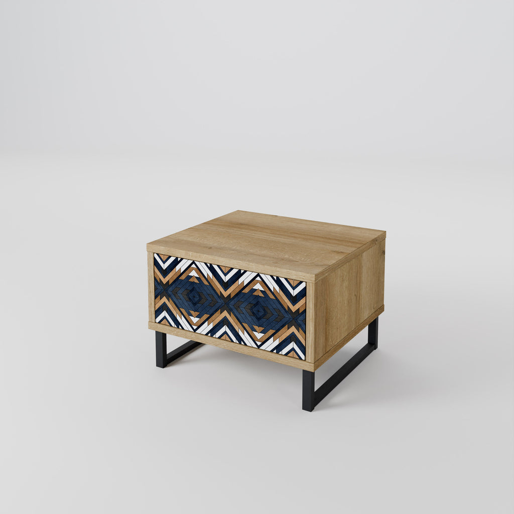Κομοδίνο ARTFUL GEOMETRIA σε στιλ δρυός