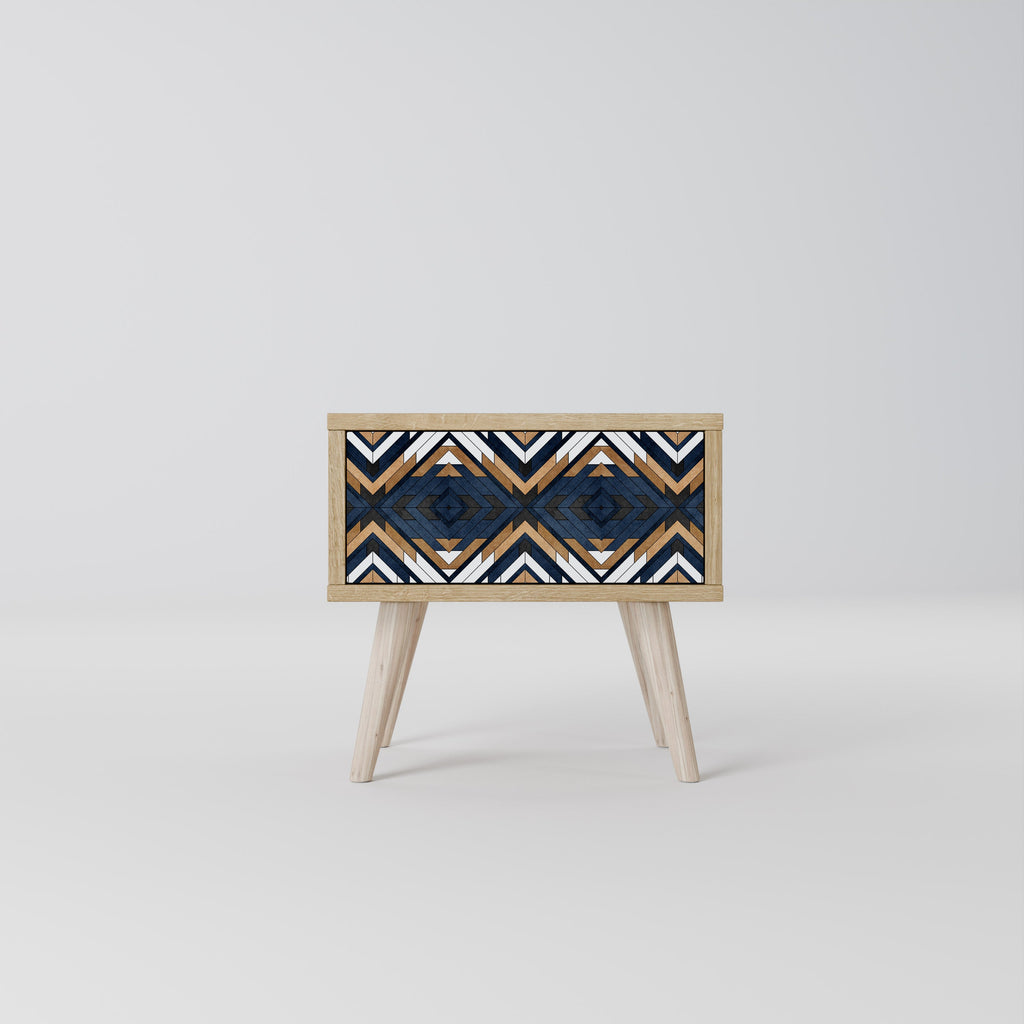 Κομοδίνο ARTFUL GEOMETRIA σε στιλ δρυός