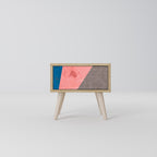 GLAMOROUS STRIPE Κομοδίνο με συρτάρι