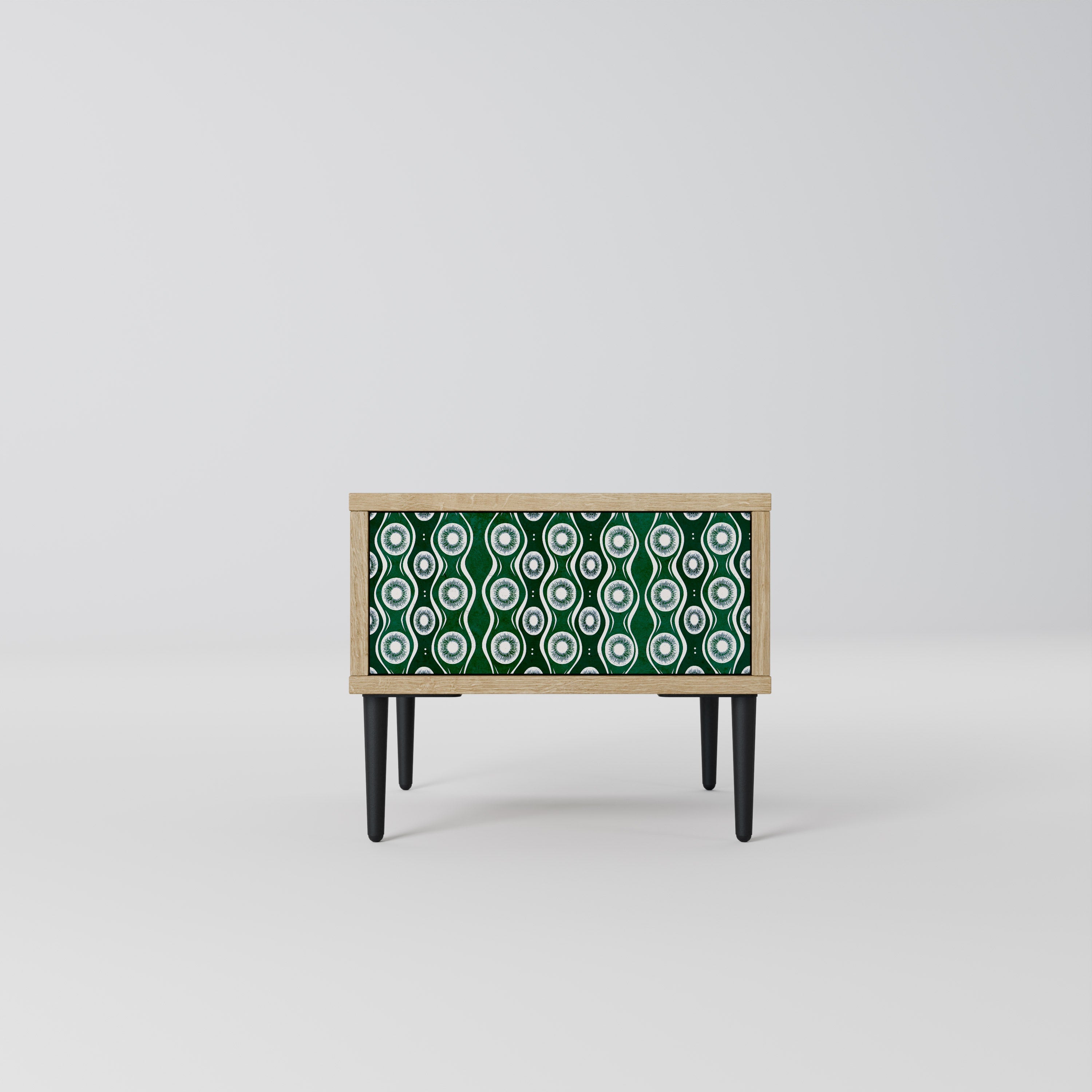 GREEN EYES Nightstand in Oak Effect