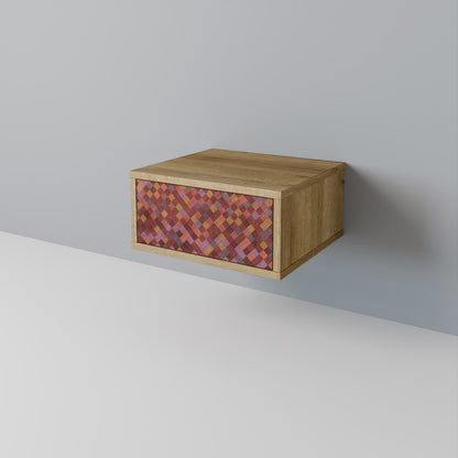 PAINTED SQUARES Κομοδίνο με συρτάρι