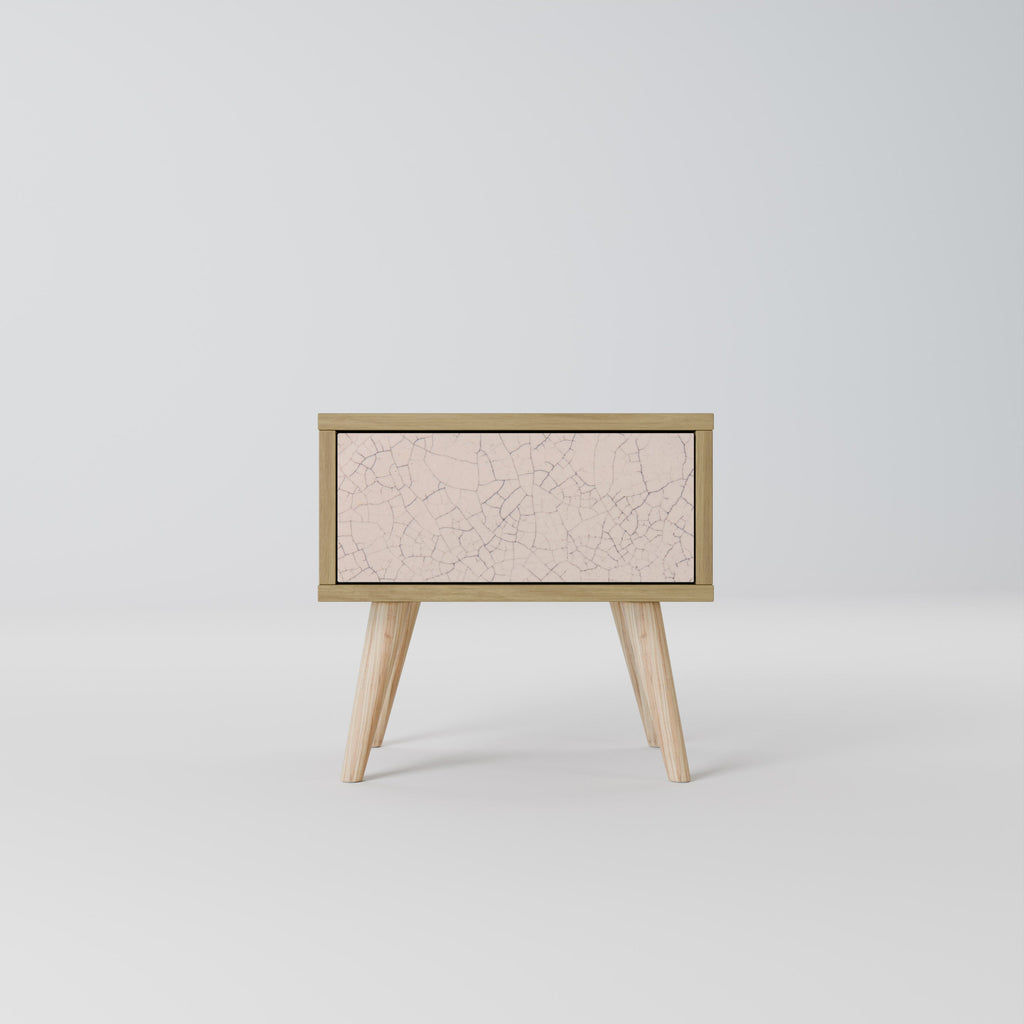 CERAMIC TEXTURE Nightstand in Oak Effect