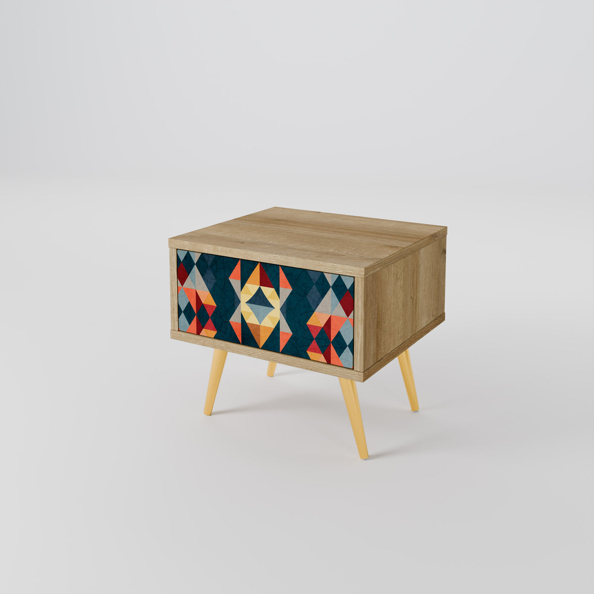 CRACKED ILLUSION Κομοδίνο με συρτάρι