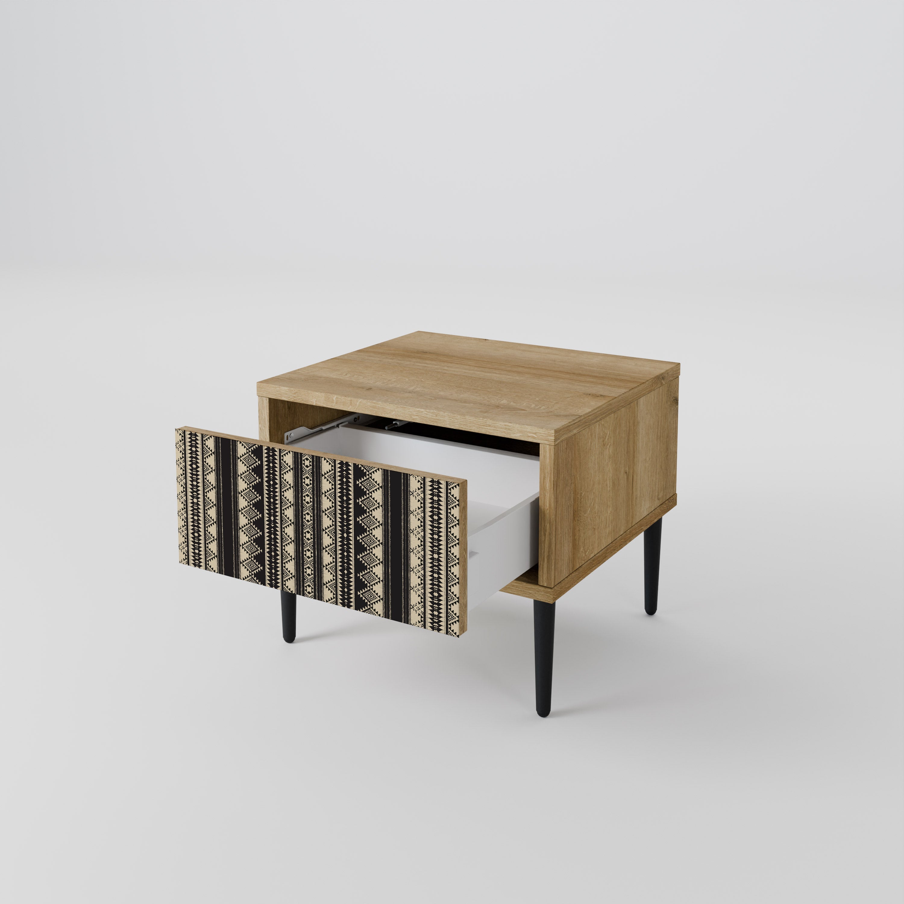 AZTEC Nightstand in Oak Effect