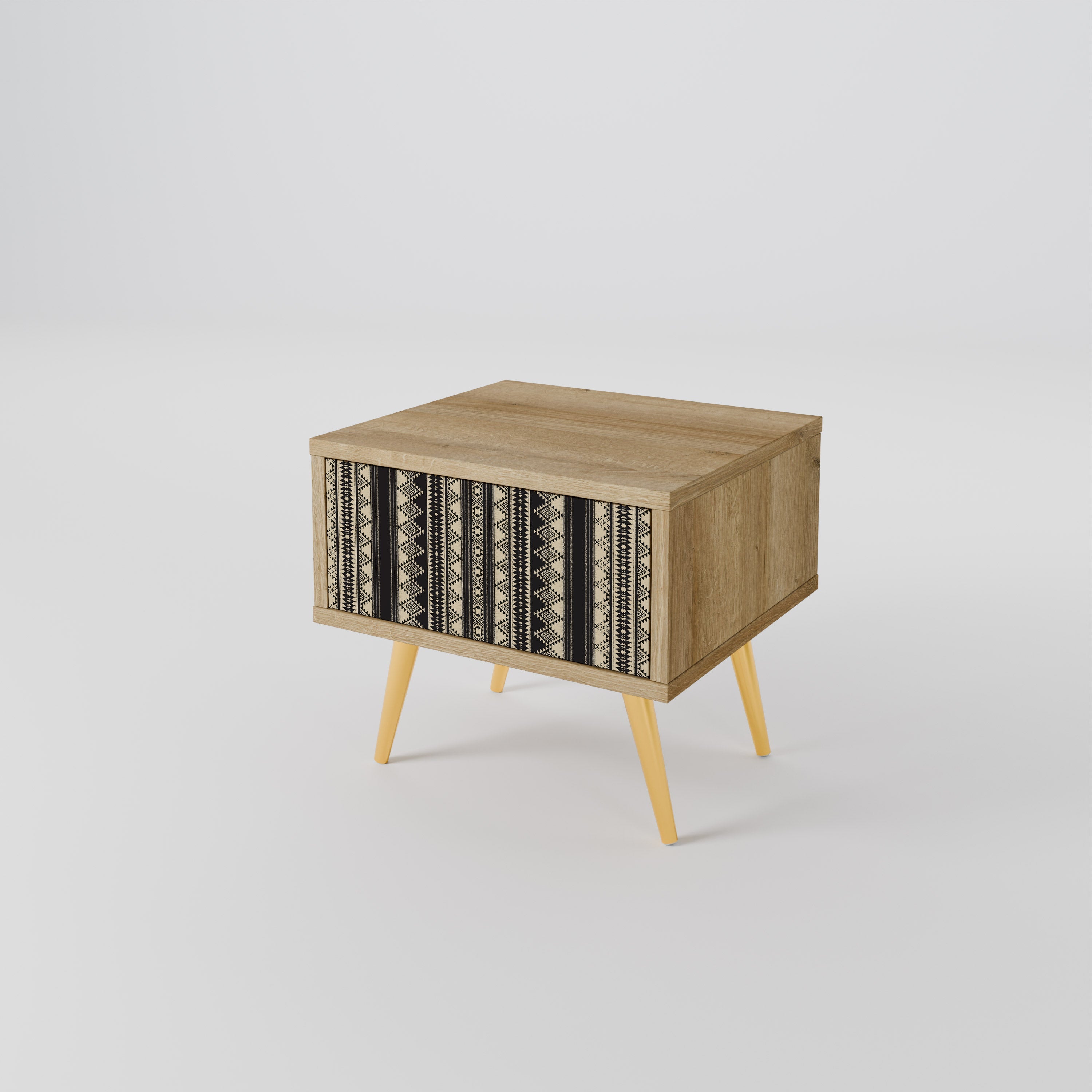 AZTEC Nightstand in Oak Effect