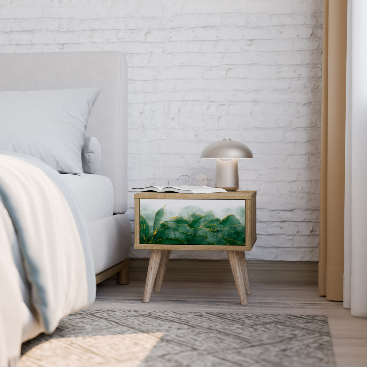 EXPENSIVE NATURE Κομοδίνο με συρτάρι