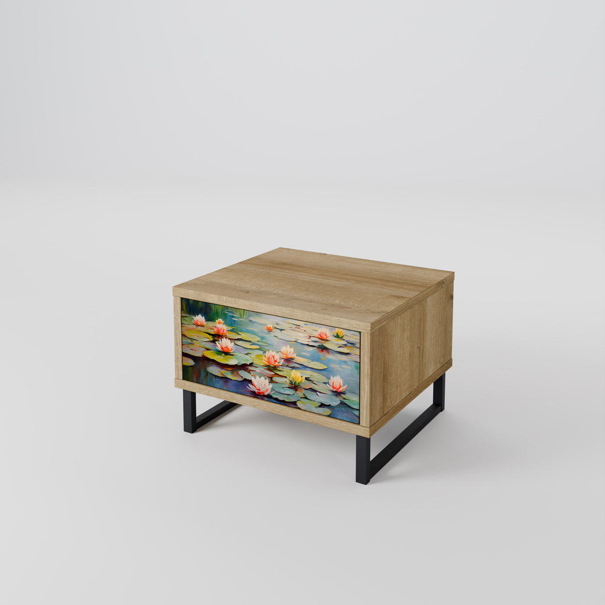 BLOOMING WATERS Κομοδίνο με συρτάρι