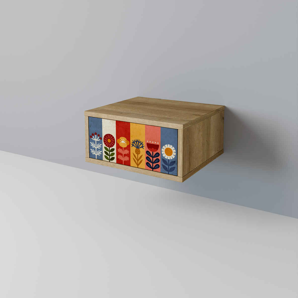 SCANDIC FLOWERET Κομοδίνο με συρτάρι