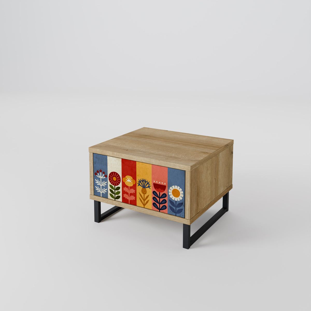 SCANDIC FLOWERET Κομοδίνο με συρτάρι