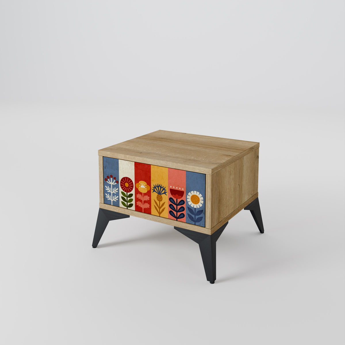 SCANDIC FLOWERET Κομοδίνο με συρτάρι