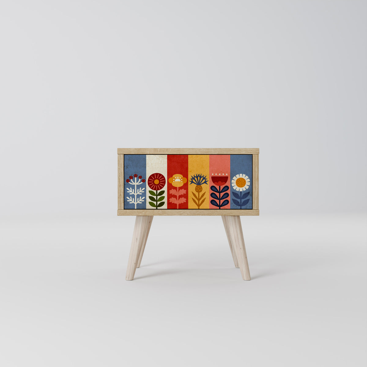 SCANDIC FLOWERET Κομοδίνο με συρτάρι