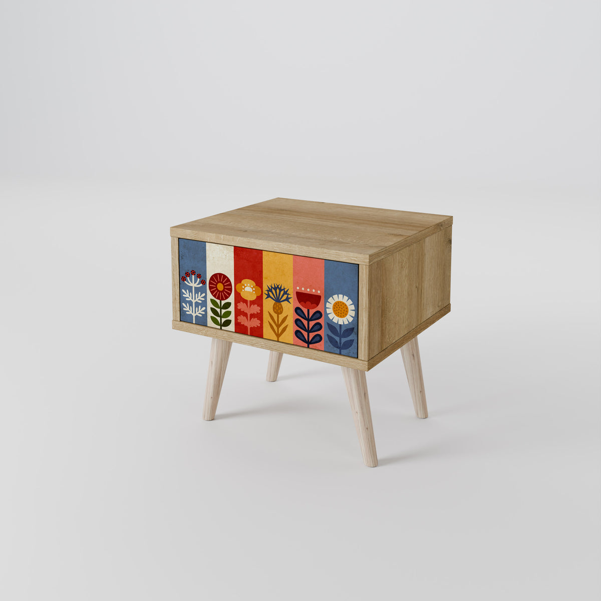 SCANDIC FLOWERET Κομοδίνο με συρτάρι