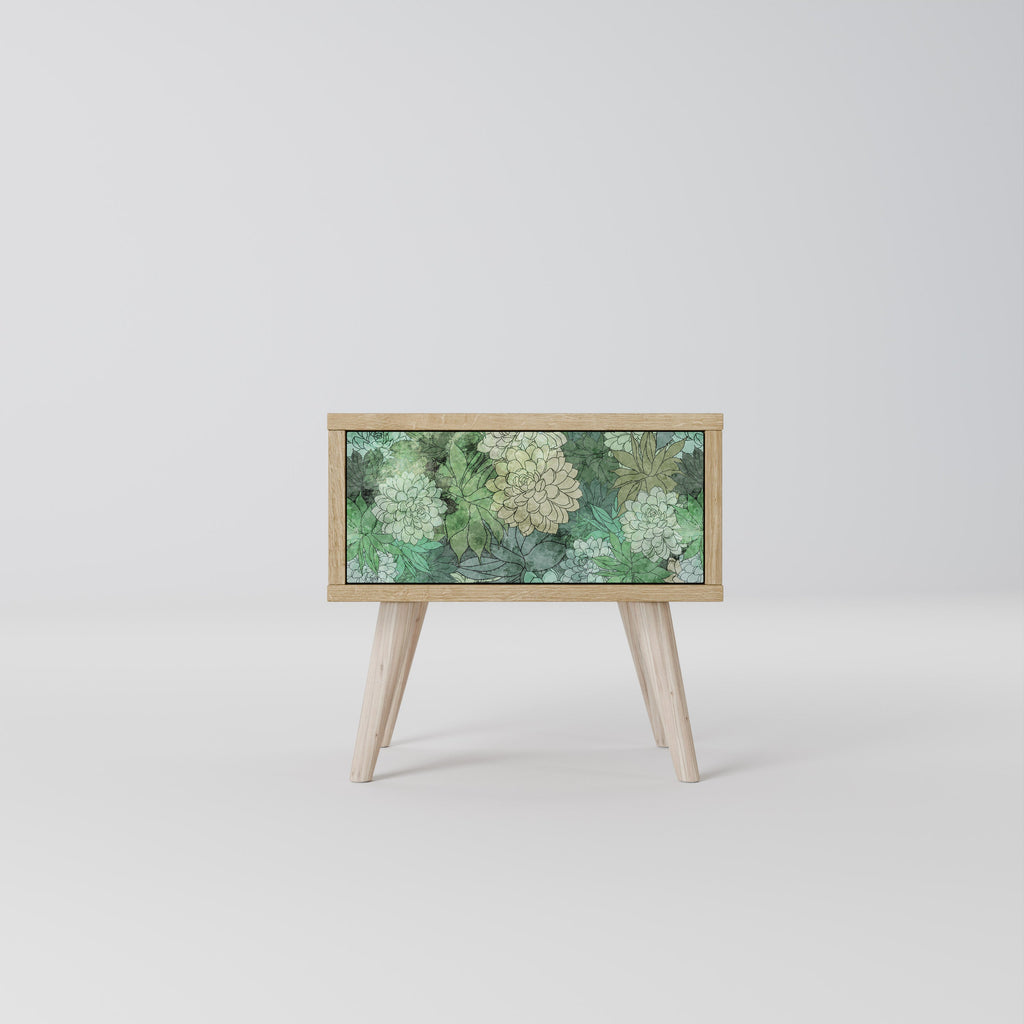 Κομοδίνο SUCCULENT CLUSTER σε απόχρωση δρυός