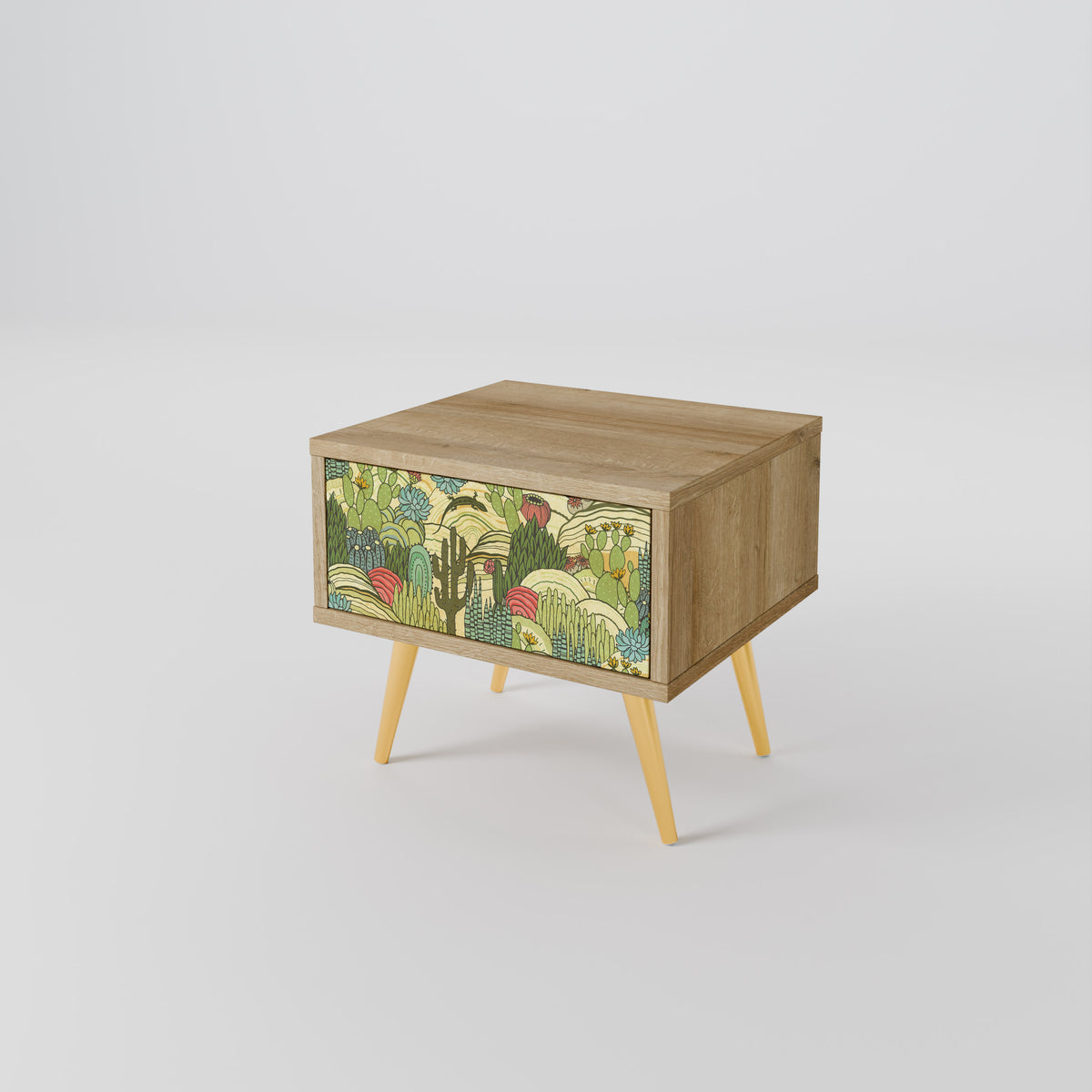 SUCCULENTS KALEIDOSCOPE Κομοδίνο με συρτάρι