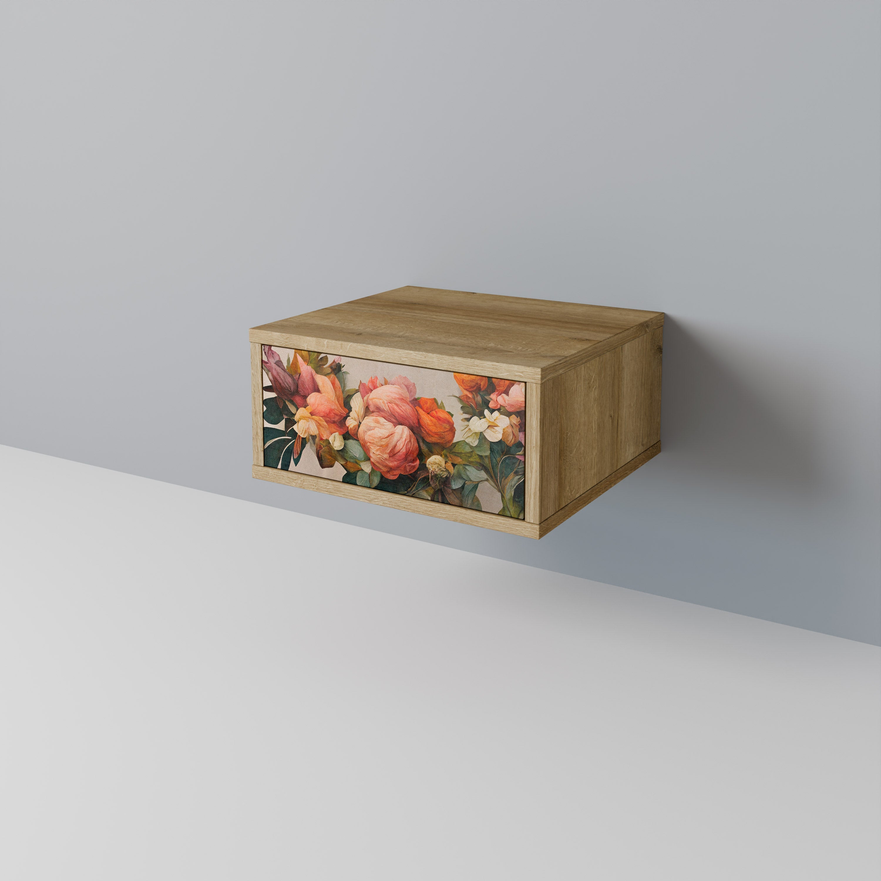 STYLISH BEAUTY Nightstand in Oak Effect
