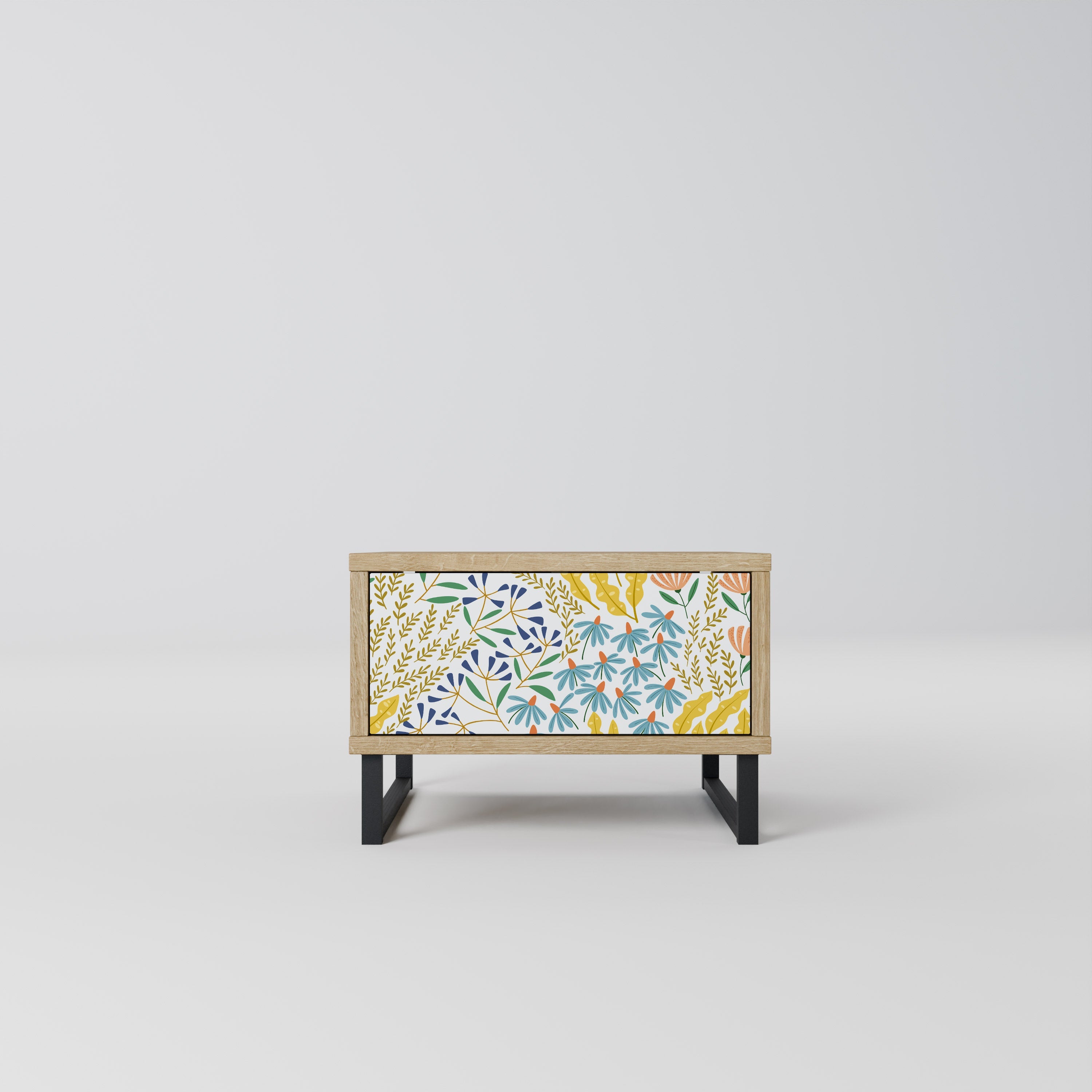 HELLO SPRING Nightstand in Oak Effect