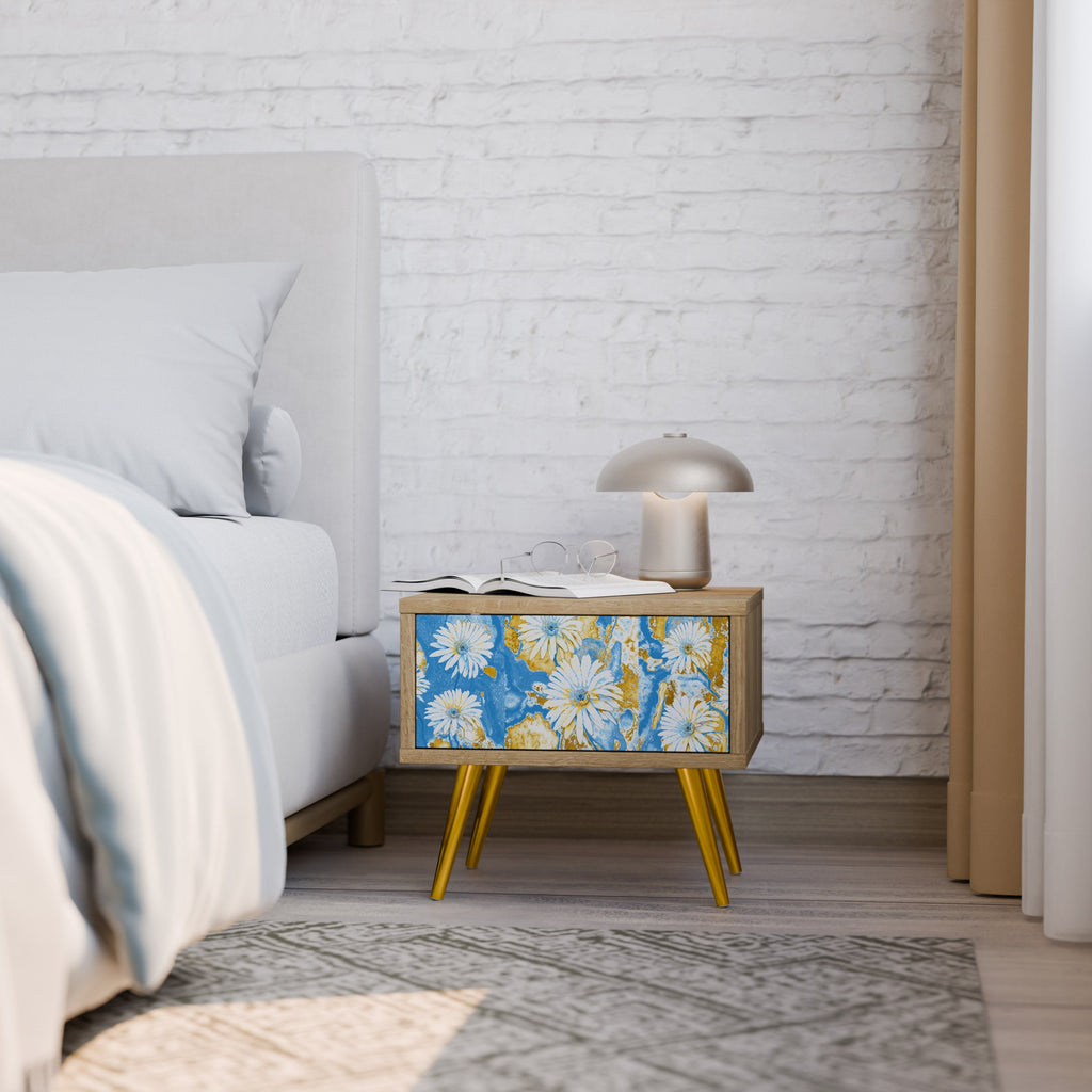 Κομοδίνο DAISY LUXE σε στιλ δρυός