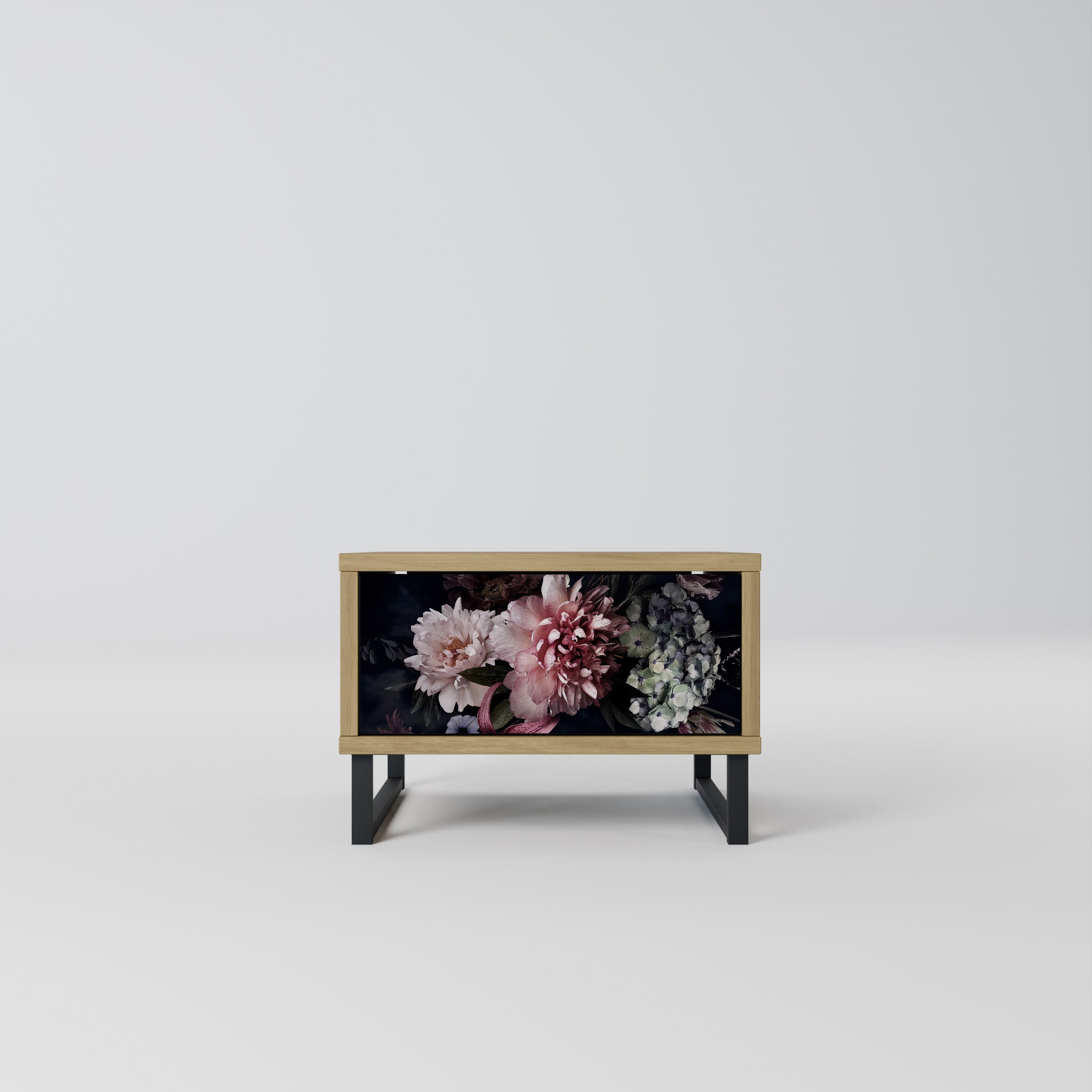 PURE BLOSSOM Nightstand in Oak Effect