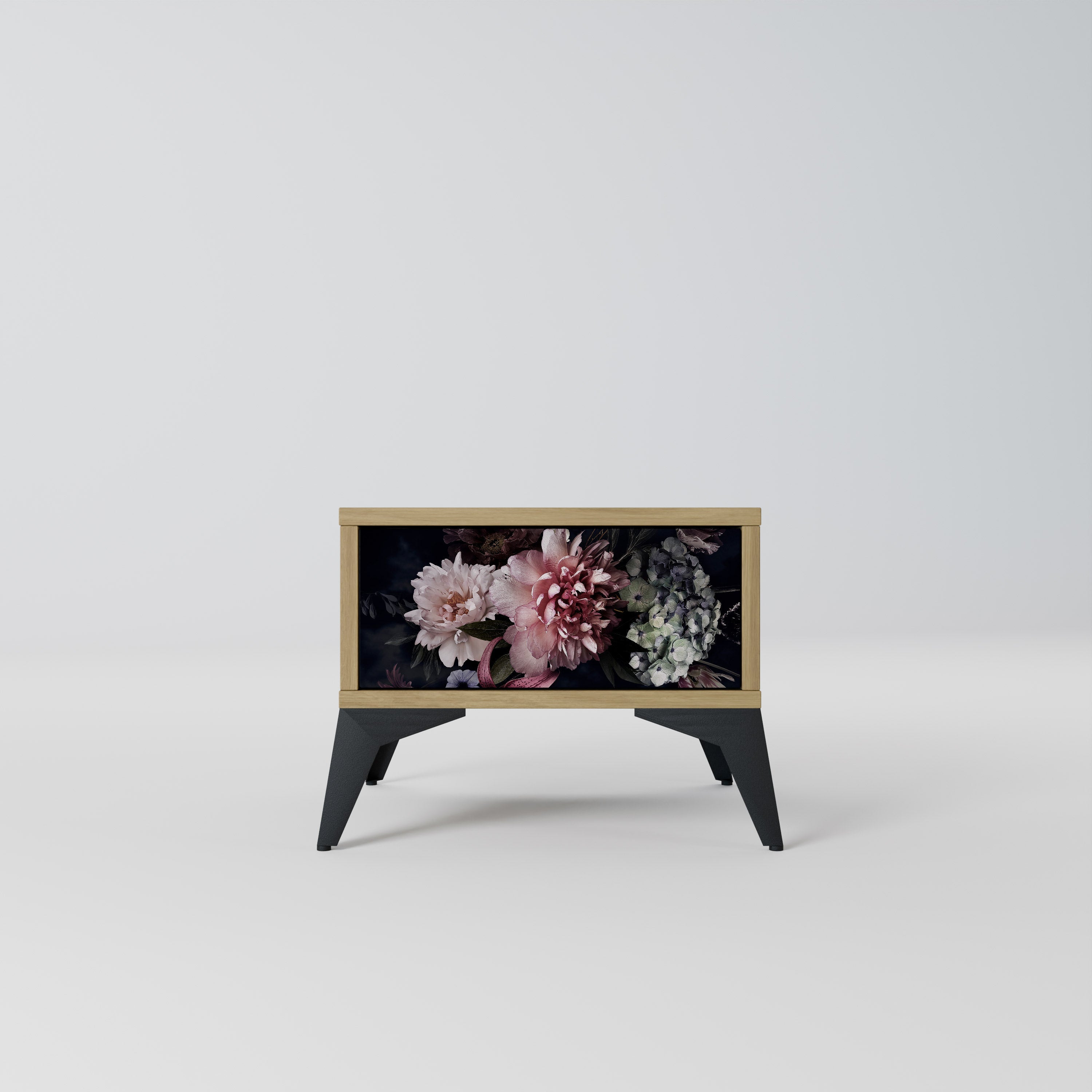 PURE BLOSSOM Nightstand in Oak Effect
