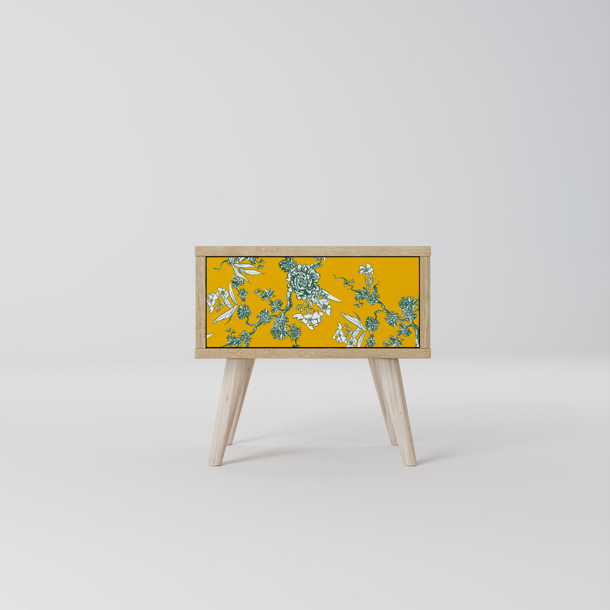 YELLOW CHINOISERIE Κομοδίνο με συρτάρι