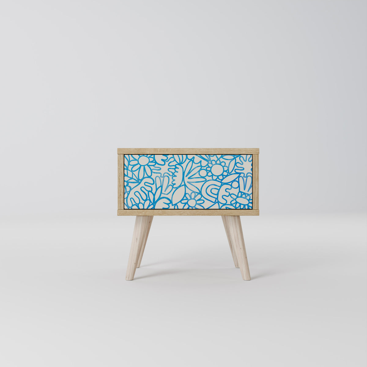 BLOOMY MORNING Κομοδίνο με συρτάρι