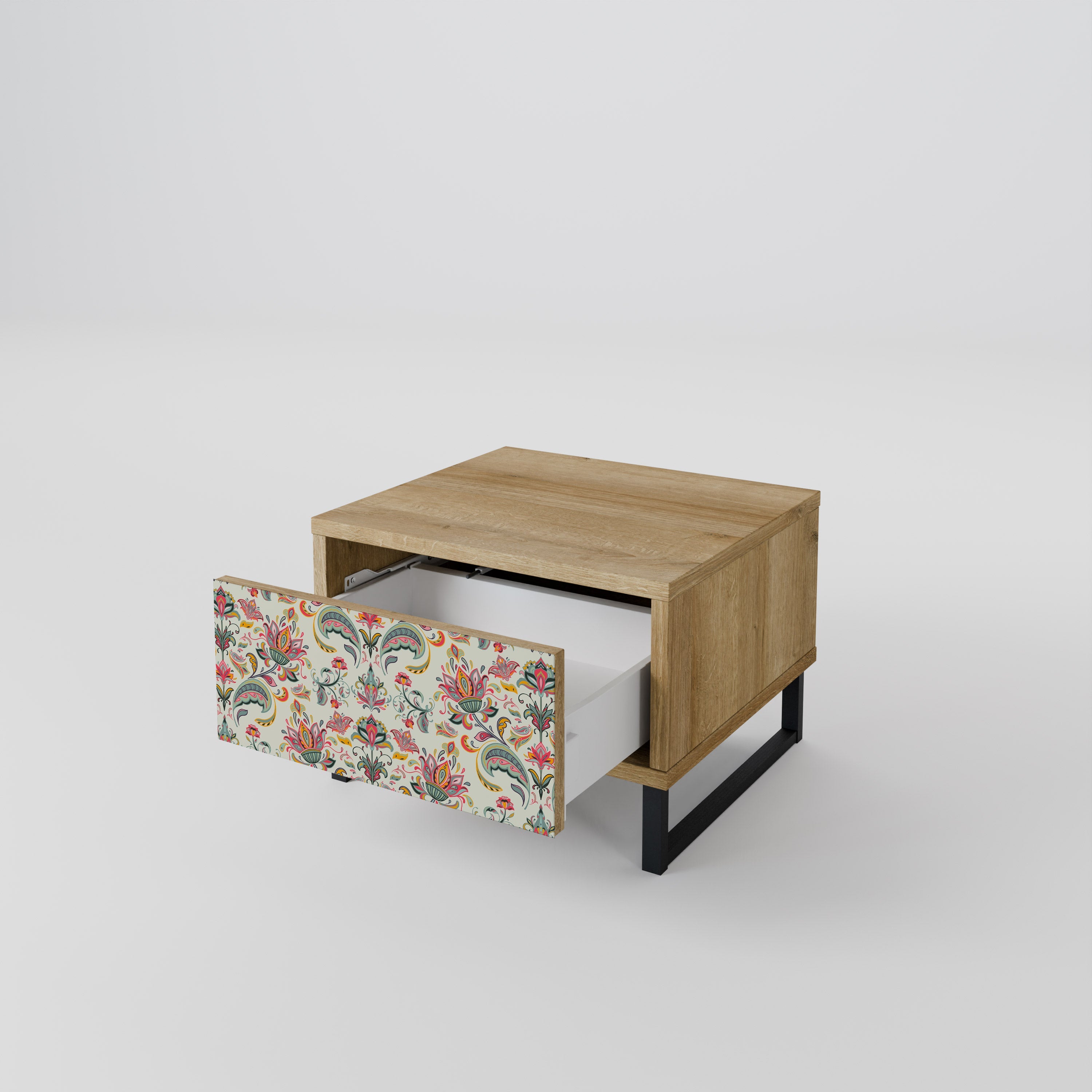 ORGANIC FOLKLORE Nightstand in Oak Effect