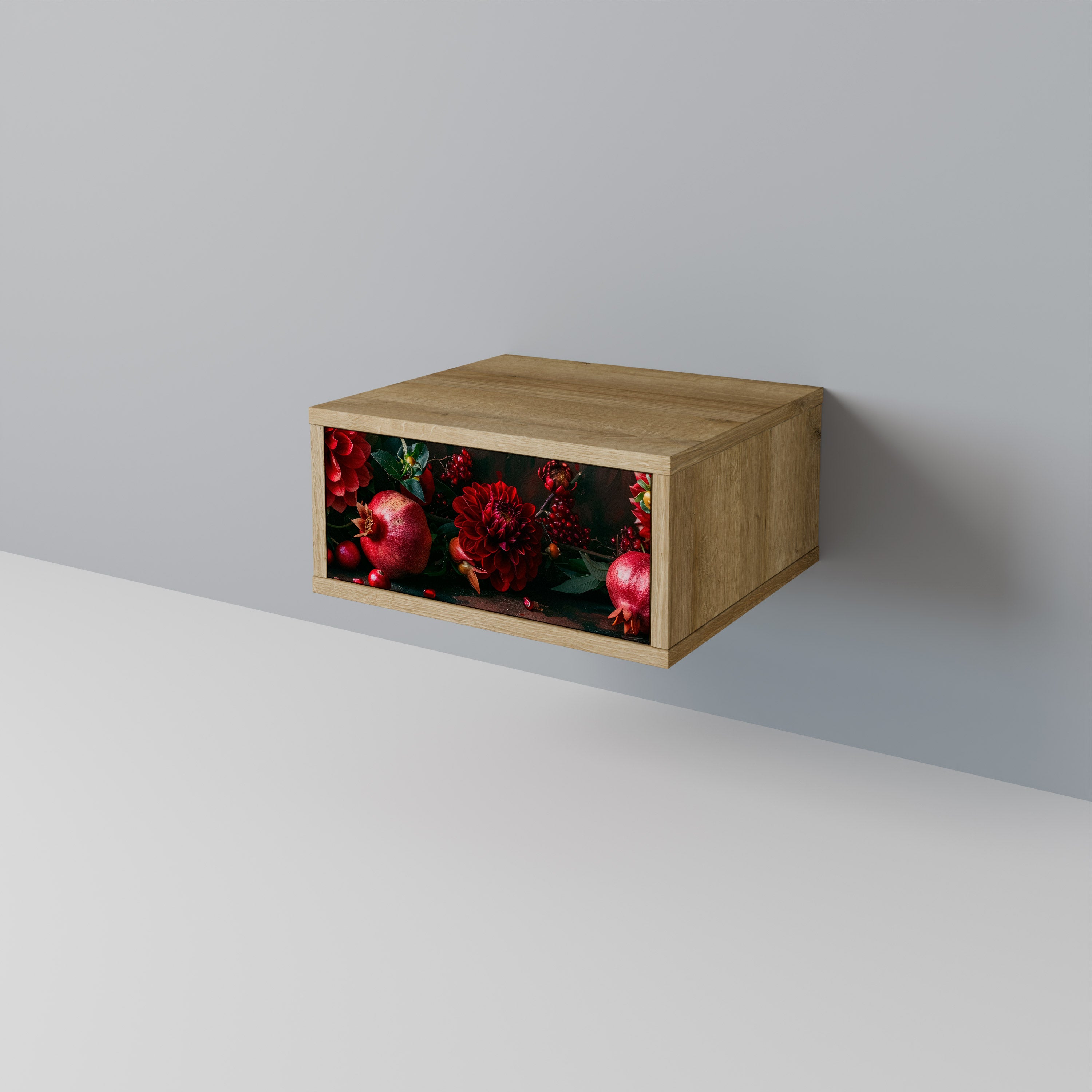 DAHLIAS AND POMEGRANATES Nightstand