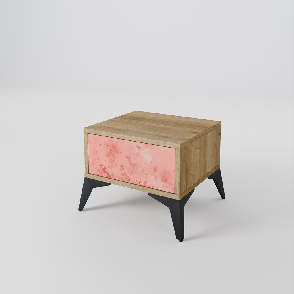 CRANE DANCE Nightstand in Oak Effect