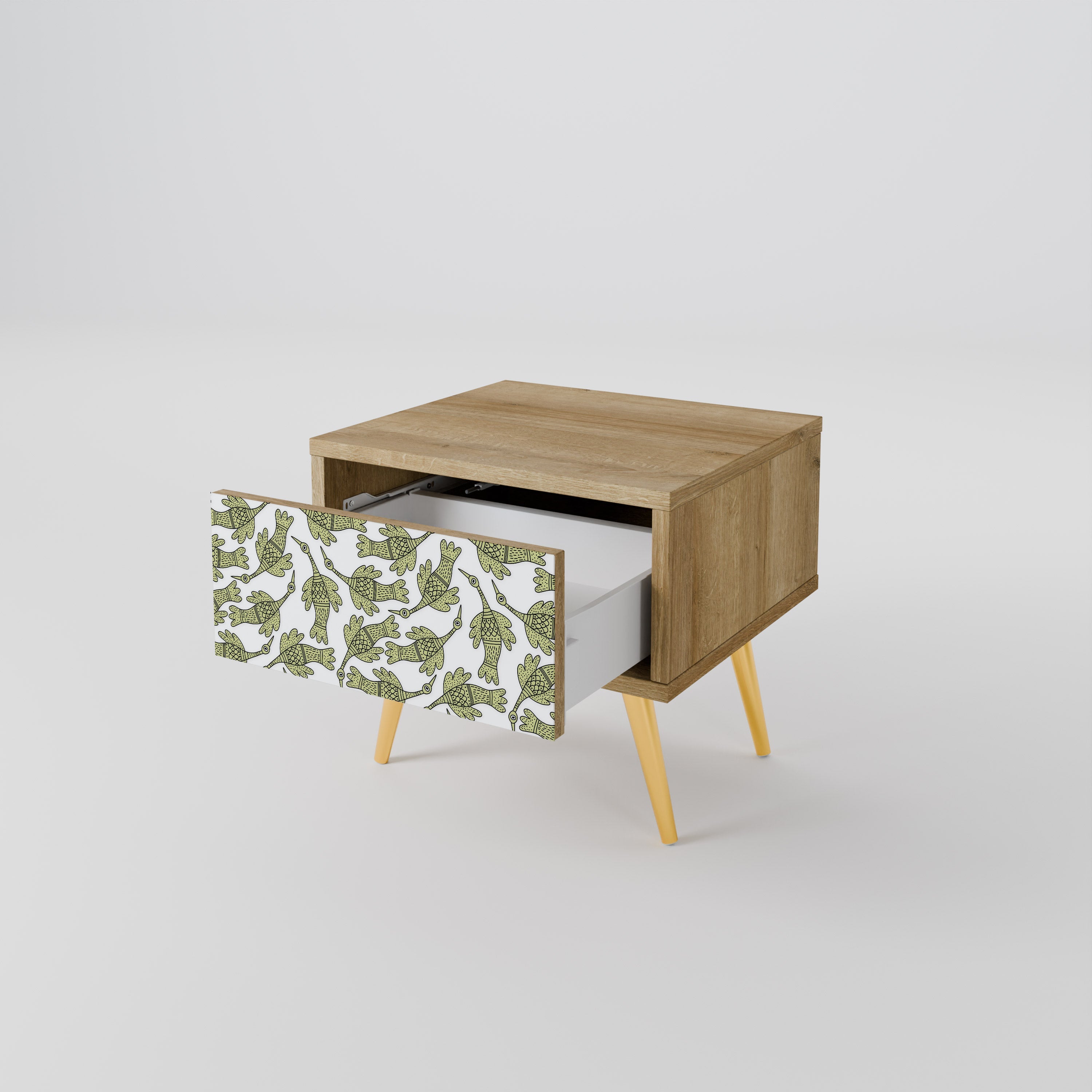 SEEDLING SONGBIRD Nightstand in Oak Effect